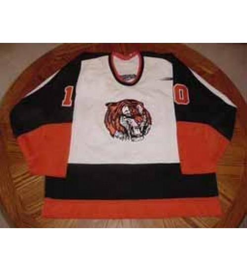 Custom WHL Medicine Hat Tigers 99 00 Kevin Labbe Home Hockey Jersey White